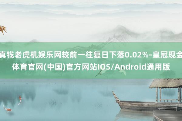 真钱老虎机娱乐网较前一往复日下落0.02%-皇冠现金体育官网(中国)官方网站IOS/Android通用版