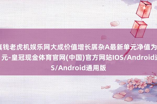 真钱老虎机娱乐网大成价值增长羼杂A最新单元净值为0.7221元-皇冠现金体育官网(中国)官方网站IOS/Android通用版
