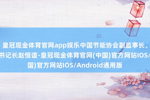 皇冠现金体育官网app娱乐中国节能协会副监事长、热泵专科委员会书记长赵恒谊-皇冠现金体育官网(中国)官方网站IOS/Android通用版